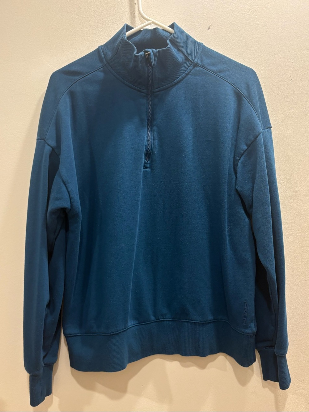 HEAD Fleece Lined Quarter Zip Pullover Blue Women’s Large